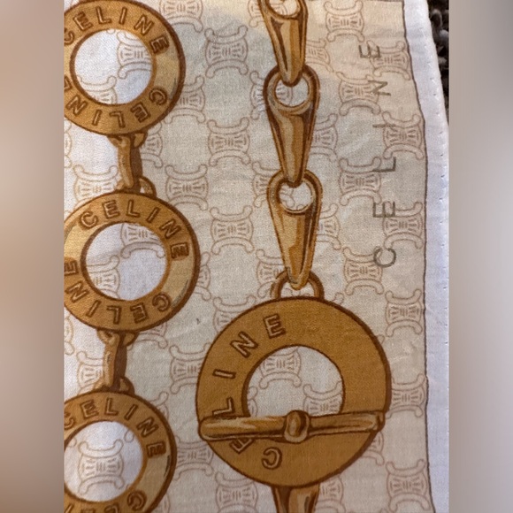 Authentic Celine Paris Black Leather Horse and Carriage Gold Flap Bag with scarf - Picture 14 of 15